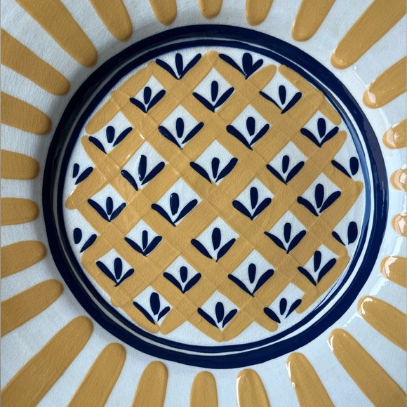 Jill Woodruff Manos Pottery Terracotta Bowl Platter 14” - Picture 10 of 13